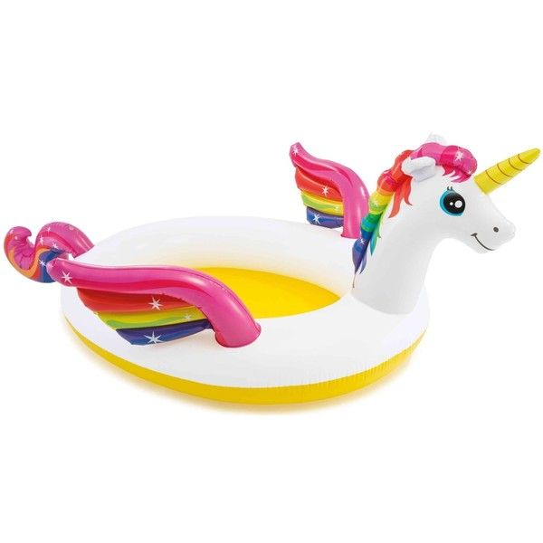 Piscină gonflabilă pentru copii “Unicorn fermecat” 272x193x104 cm, 335 L, 2+