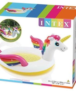 Piscină gonflabilă pentru copii “Unicorn fermecat” 272x193x104 cm, 335 L, 2+ - imagine 3