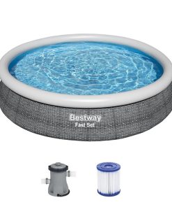 Piscină gonflabilă Fast Set cu pompă de filtrare 366х76 cm, 5377 L - imagine 3
