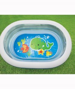 Piscină gonflabilă pentru copii "Prietenii mării" 163x107x46 cm, 238 L, 3+ - imagine 3