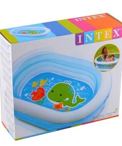 Piscină gonflabilă pentru copii "Prietenii mării" 163x107x46 cm, 238 L, 3+ - imagine 4