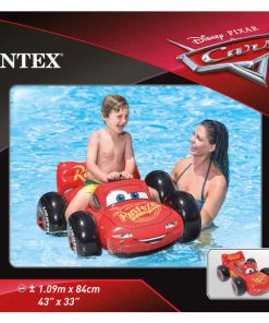 Plută-saltea gonflabilă “Cars” cu mâner, 109х84 cm, 3+ - imagine 3