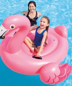 Plută-saltea gonflabilă “Flamingo” cu mânere, 142x137x97 cm, până la 80 kg, 14+ - imagine 3