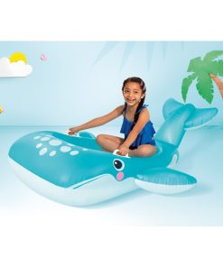Plută-saltea gonflabilă "Balena Albastră" cu mânere, 168х140 cm, până la 40 kg, 3+ - imagine 4