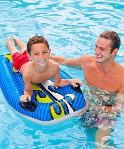 Saltea de înot gonflabilă cu mânere 112х62 cm, până la 40 kg, 6+, 2 culori - imagine 8