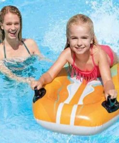 Saltea de înot gonflabilă cu mânere 112х62 cm, până la 40 kg, 6+, 2 culori - imagine 6