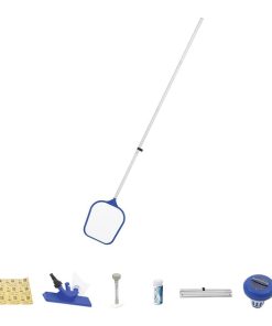 Set curatare piscina (plasă, dozator, termometru, tester, set reparatie, miner 172cm) - imagine 5