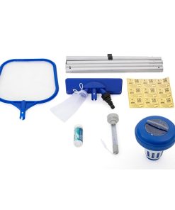 Set curatare piscina (plasă, dozator, termometru, tester, set reparatie, miner 172cm)