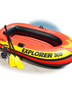 Barca gonflabilă “Explorer 300” cu vâsle și pompă, 211x117x41 cm, până la 186 kg, 6+