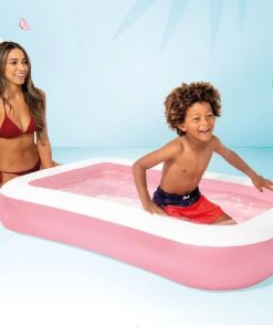 Piscină gonflabilă pentru copii cu baza gonflabilă 166x100x25, 102 L, 2+ - imagine 4