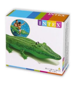 Plută-saltea gonflabilă “Crocodil” cu mâner, 168х86 cm, până la 40 kg, 3+ - imagine 3