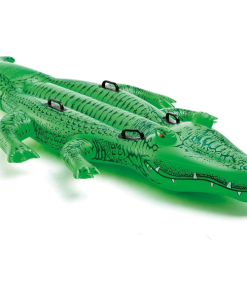 Plută-saltea gonflabilă "Crocodil gigant" cu mânere, 203x114x25  cm, până la 80 kg, 3+