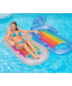 Șezlong gonflabil 160х85 cm, până la 100 kg, 2 culori - imagine 3