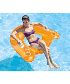 Șezlong gonflabil 152×99 cm cu mânere, până la 100 kg, 2 culori - imagine 7