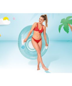 Şezlong-cerc gonflabil pentru înot cu mânere 119 cm, până la 100 kg, 2 culori - imagine 6