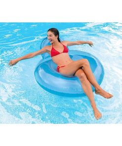 Şezlong-cerc gonflabil pentru înot 137х122 cm, 14+, până la 100 kg, 2 culori - imagine 6