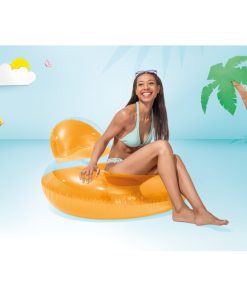 Şezlong-cerc gonflabil pentru înot 137х122 cm, 14+, până la 100 kg, 2 culori - imagine 9