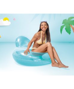 Şezlong-cerc gonflabil pentru înot 137х122 cm, 14+, până la 100 kg, 2 culori - imagine 10