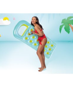 Saltea de înot gonflabilă cu fereastră transparentă 188×71 cm, până la 100 kg, 2 culori - imagine 9