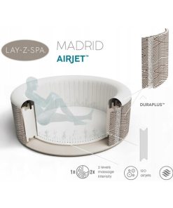 Jacuzzi SPA Madrid AirJet 180x66cm, 669L, 2-4 persoane - imagine 5