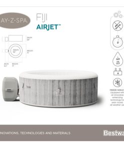 Jacuzzi SPA Fiji AirJet 180x66cm, 669L, 2-4 persoane - imagine 7