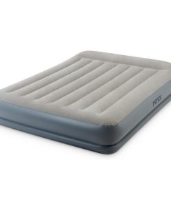 Saltea gonflabilă “Velur MID-Rise Air” 152x203x30 cm cu tetieră și pompă încorporată 220V, până la 272 kg