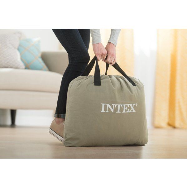 Saltea gonflabilă “Velur Pillow” 99х191х42cm cu tetieră și pompă încorporată 220V, până la 136 kg - imagine 4