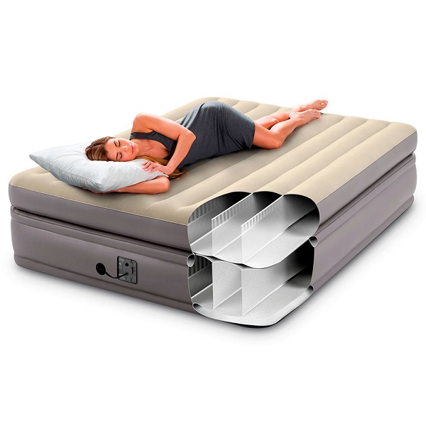 Pat gonflabil “Velur Comfort-Plush” 152х203х51 cm cu pompă încorporată 220V, până la 272 kg - imagine 4