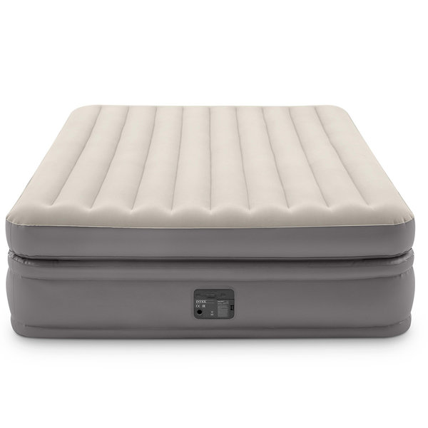 Pat gonflabil “Velur Comfort-Plush” 152х203х51 cm cu pompă încorporată 220V, până la 272 kg