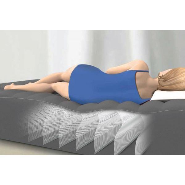 Pat gonflabil “Velur Comfort-Plush” 152x203x56 cm cu pompă încorporată 220V, până la 272 kg - imagine 5