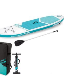 Placă pentru SUP surfing - SUP board "Aqua Quest 240" 244x76x13 cm, pompă, vâslă, geantă, 8+, până la 90 kg