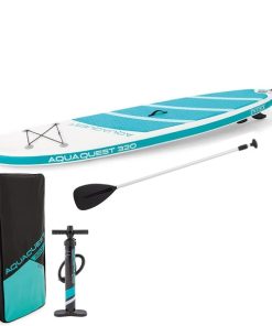 Placă pentru SUP surfing - SUP board "Aqua Quest 320” 320x81x15 cm, pompă, vâslă, geantă, până la 150 kg