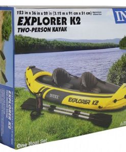 Caiac gonflabil “Explorer K2” cu vâsle și pompă, 312x91x51 cm, până la 180 kg - imagine 3