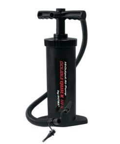 Pompa de aer manuală "Double Quick III S", furtun cu 3 duze, 37 cm