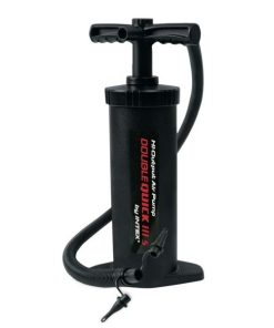 Pompa de aer manuală "Double Quick III", furtun cu 4 duze, 48 cm