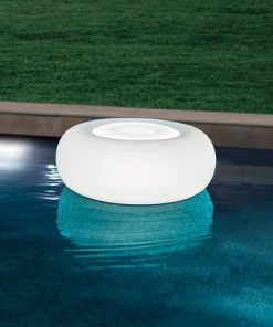 Puf gonflabil cu lumină LED 86х33 cm pe baterii, cu încărcare USB - imagine 6