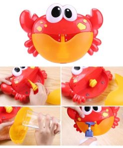 Jucărie de baie muzicală Crab cu țestoase / difuzor de spumă (cu sunet) - imagine 3