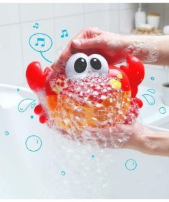 Jucărie de baie muzicală Crab cu țestoase / difuzor de spumă (cu sunet) - imagine 2