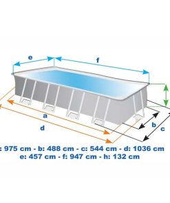 INTEX Piscină ULTRA XTR FRAME 976х488х132см, 54368L cadru metalic - imagine 5