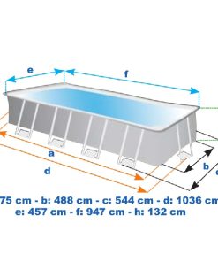 INTEX Piscină ULTRA XTR FRAME 975х488х132 cm,  54368L, cadru metalic - imagine 12