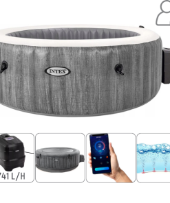 INTEX Jacuzzi SPA gonflabil “Greywood Deluxe” 216х71 cm, 1098L, 6 persoane