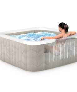INTEX Jacuzzi SPA gonflabil “Chevron Deluxe Square Bubble” 193×71,1098L, 6 persoane - imagine 10