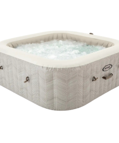INTEX Jacuzzi SPA gonflabil “Chevron Deluxe Square Bubble” 193×71,1098L, 6 persoane - imagine 3