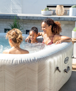 INTEX Jacuzzi SPA gonflabil “Chevron Deluxe Square Bubble” 193×71,1098L, 6 persoane - imagine 6