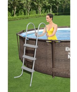 Bestway Piscina Steel Pro Max ROTANG 366x100cm, 9150L, carcas metal - imagine 7