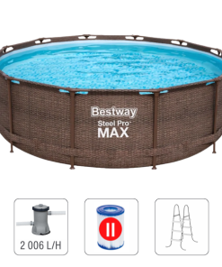 Bestway Piscina Steel Pro Max ROTANG 366x100cm, 9150L, carcas metal
