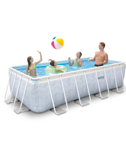 Alternative view of INTEX CHEVRON PRISM FRAME RECTANGULAR POOL 400 x200 x 100 cm, 6836 L, cadru metalic