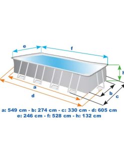 INTEX Piscină ULTRA XTR FRAME 549x274x132cm, 17203L, cadru metalic - imagine 4