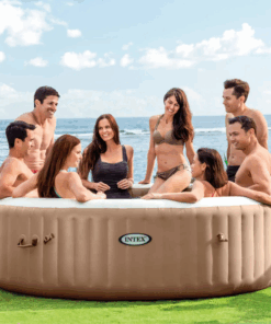 INTEX Jacuzzi SPA gonflabil “Sahara Tan Round Bubble Spa” 236х71 cm, 1339L, 8 persoane - imagine 4
