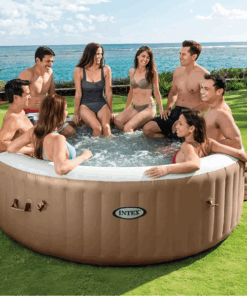 Alternative view of INTEX Jacuzzi SPA gonflabil “Sahara Tan Round Bubble Spa” 236х71 cm, 1339L, 8 persoane